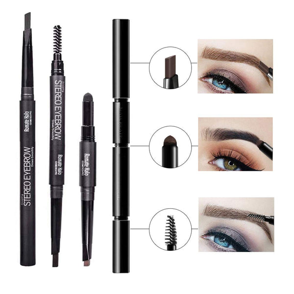 3 In 1 Smooth Stereo Eyebrow Pen - Brush, Powder & Pen. 0