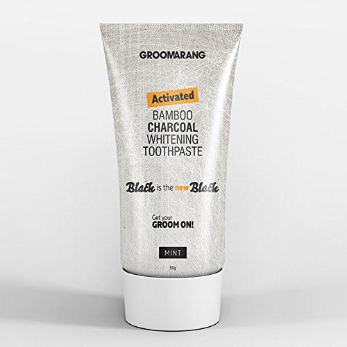 Groomarang Activated Bamboo Charcoal Whitening Toothpaste - Mint With Optional Groomarang Bamboo Toothpaste 3