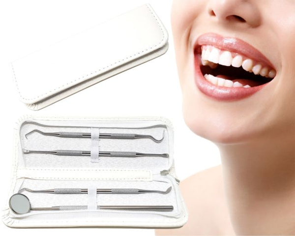 Glamza 4pc Dental Kit with Carry Case 0