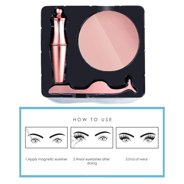 Glamza Magnetic Eyeliner, Eyelash & Tweezer Set - 2 Options 4