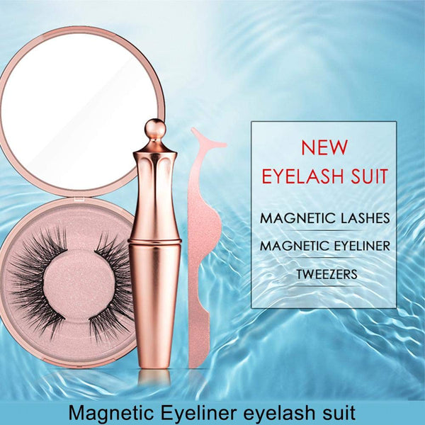 Glamza Magnetic Eyeliner, Eyelash & Tweezer Set - 2 Options 1