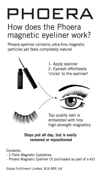 Phoera Magnetic Liquid Eyeliner in Black - Cruelty Free! 4