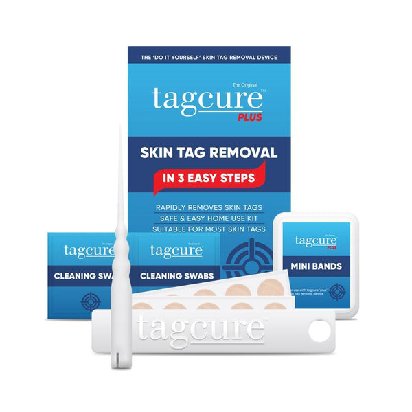 Tagcure PLUS Skin Tag Removal Device & Tagcure PLUS Top Up Pack - For Skin Tags 0.5cm or Larger - Unisex - COMPLETE KIT 5