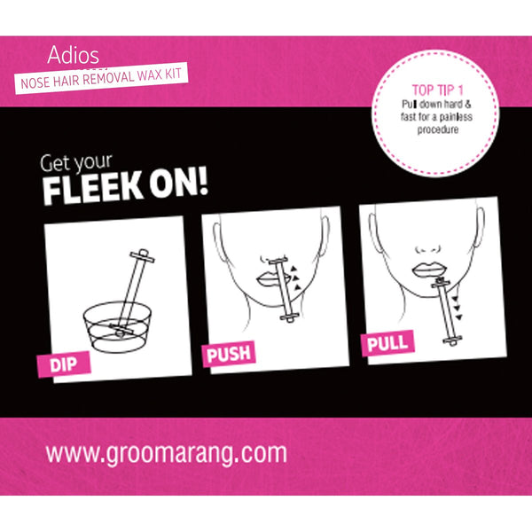 Groomarang For Her - Adios Nose Hair Removal Wax Kit For Her & Optional Bundle 4