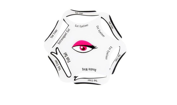 6 in 1 Eyeliner Stencil - Optional Black Eyeliner 1