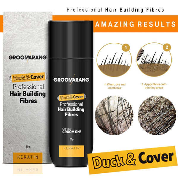 Groomarang Duck & Cover Professional Keratin Hair Loss Building Fibres 28g 5