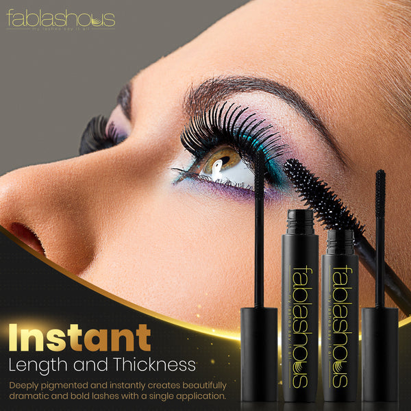 Fablashous 3D Fibre Lash Mascara Gel & Fibres - Thickening & Lengthening 3