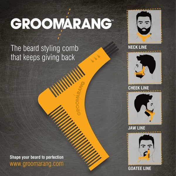 The Groomarang™ Beard Shaping and Beard Styling Comb 0