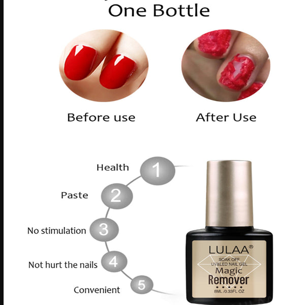 Lulaa Magic Remover - Soak Off UV & LED Nail Gel 1