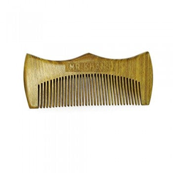 Mr Khans Handmade Engraved Wooden Beard Comb 0