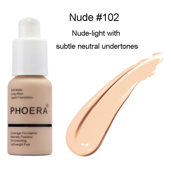 Phoera Foundation & Primer 6ml Foundation Brush Set (Nude & Buff Beige) 2