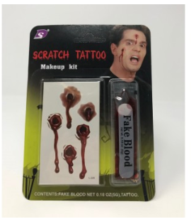 Halloween Scratch Tattoo Makeup Kit 1