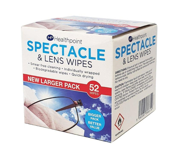 Spectacle & Lens Alcohol Wipes - Suitable for Cameras, Binoculars, Smartphone Screens & More 1
