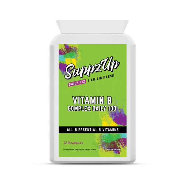 SuppzUp Vitamin B Complex Daily 100 - 120 Capsules 0