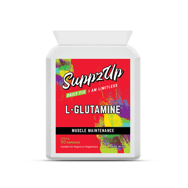 SuppzUp L-Glutamine 500mg - 90 Capsules 0