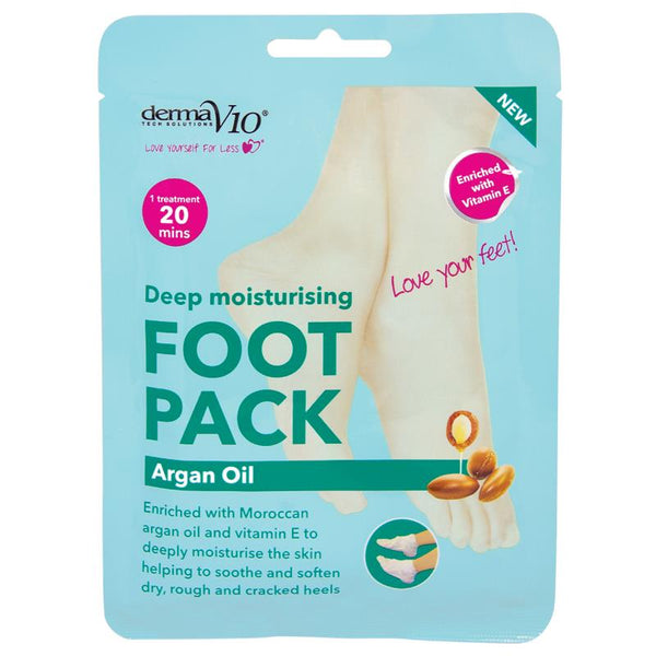 Derma V10 Deep Moisturising Foot Packs - Vitamin E Enriched 2