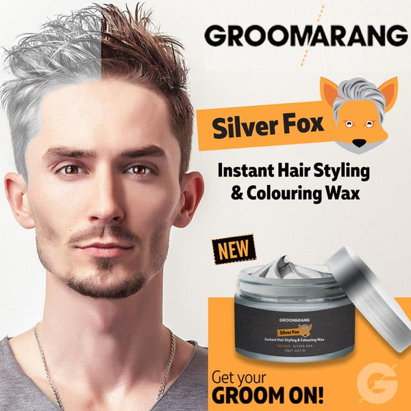 Groomarang Silver Fox Instant Hair Styling & Colouring Wax 1