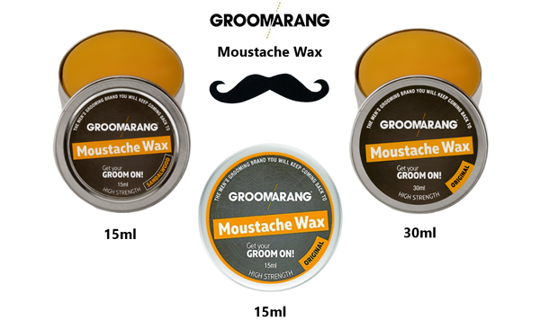 Groomarang Powerful Moustache Wax Original or Sandalwood 15ml & 30ml 0