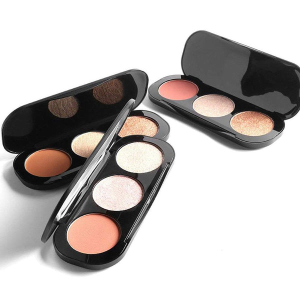 Focallure Triple Colour Blush & Highlighter Makeup Palettes - Cruelty Free! 6
