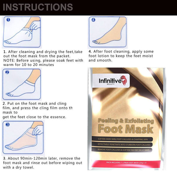 Infinitive Beauty Peeling and Exfoliating Foot Masks 6