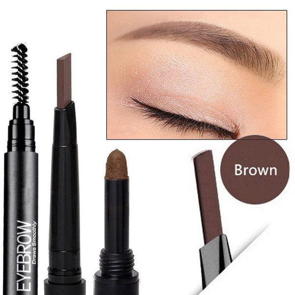 3 In 1 Smooth Stereo Eyebrow Pen - Brush, Powder & Pen. 5