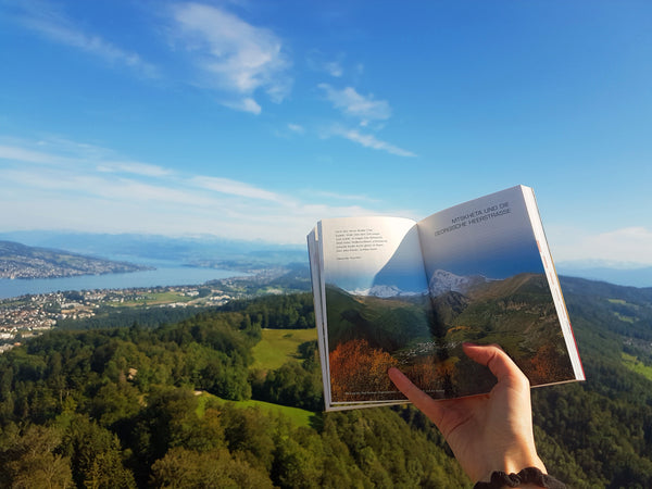 Die georgischen Berge mit dem Hintergrund des Uetlibergs, Schweiz 