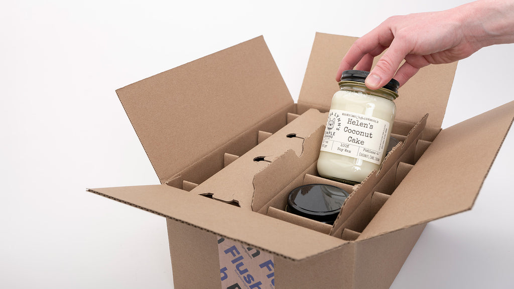 Don't ship your candles in flimsy boxes! Make sure they are strong and durable enough to survive shipping