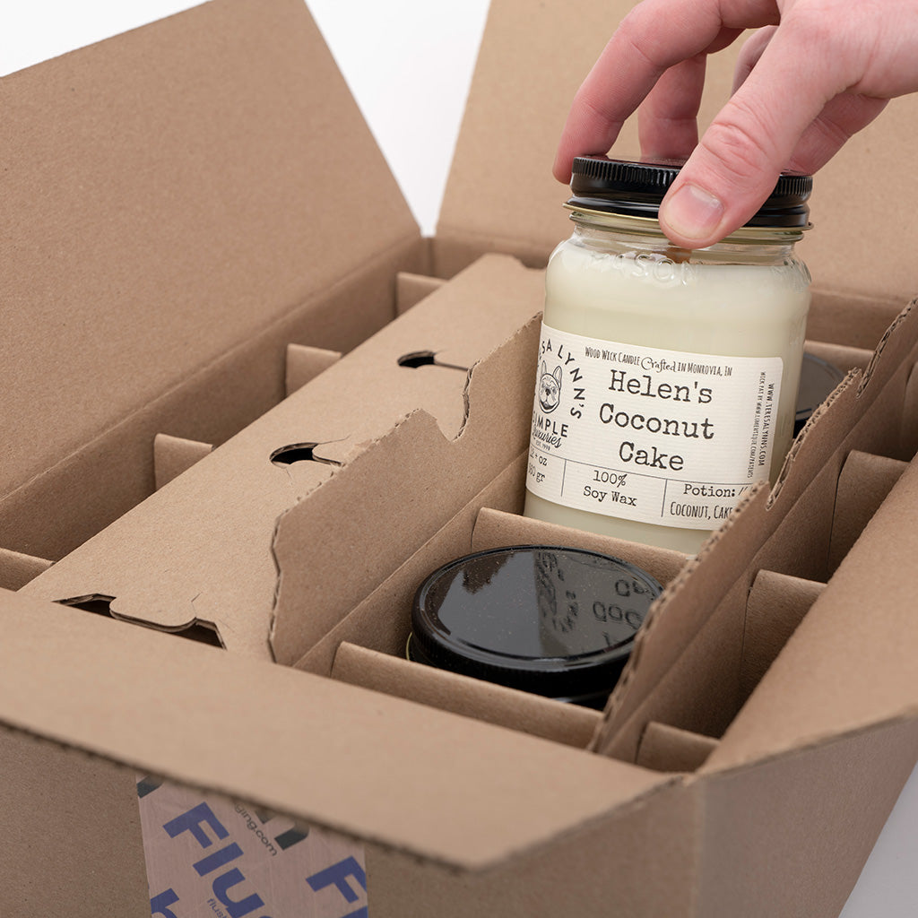 Packaging for CandleScience Canning Jars & Mason Jars