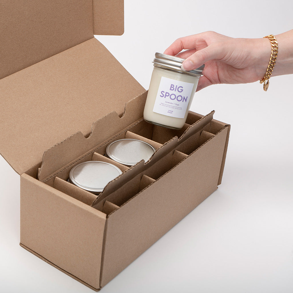 Packaging for CandleScience Jelly Jars