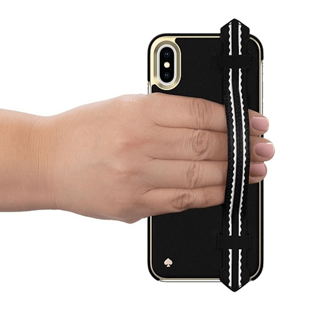 Kate Spade New York Wrap Strap Black Case for iPhone X/Xs – Dr Boom  Communications