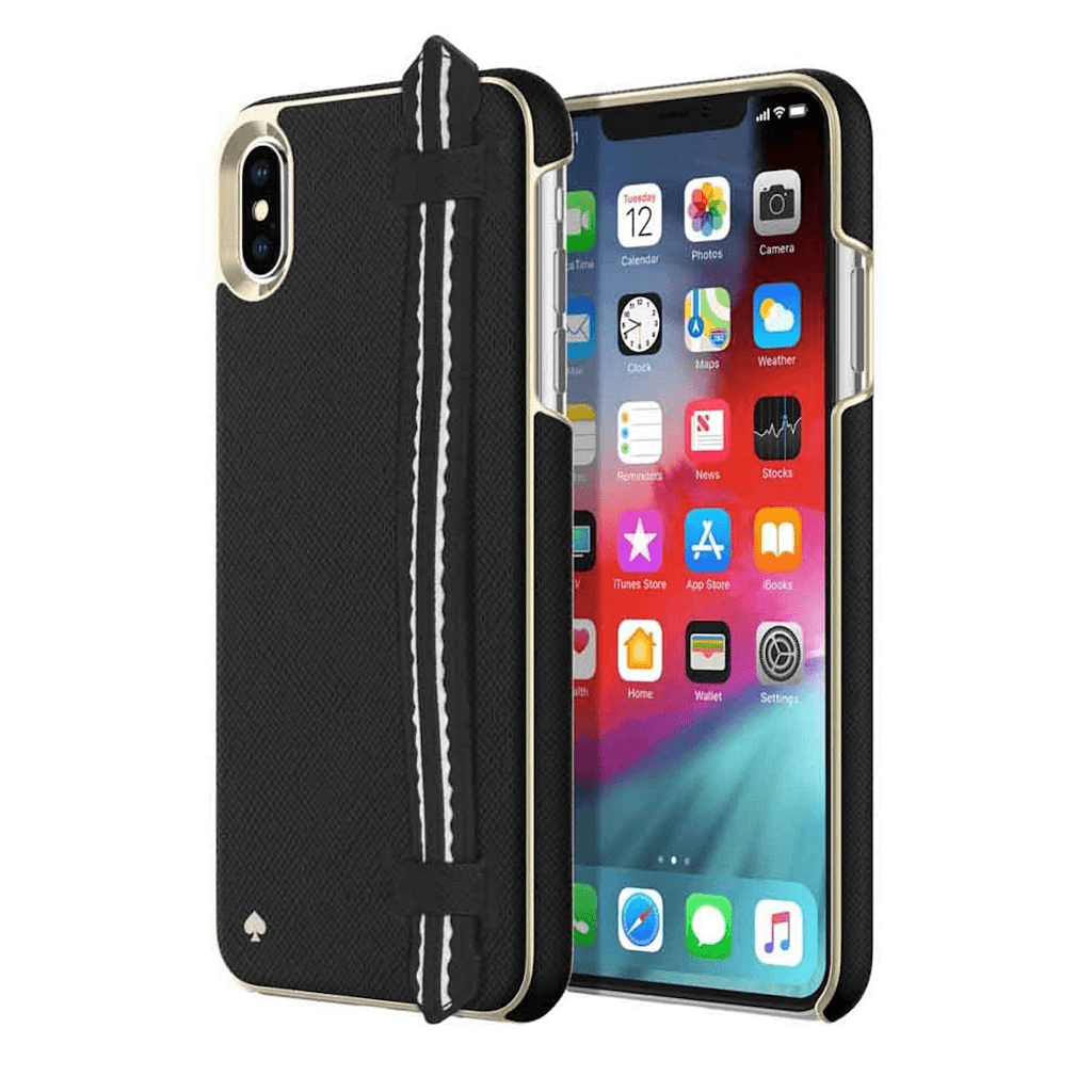 Kate Spade New York Wrap Strap Black Case for iPhone X/Xs – Dr Boom  Communications