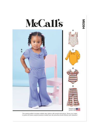 McCall's 8412 sewing pattern Women's Bodysuit, Robe, Shorts and