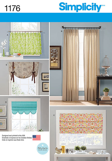 McCall's Pattern M4408 Window Essentials (Valances and Panels) 4408 -  Patterns and Plains