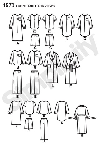 Sewing Patterns | Sleepwear | Pyjamas | Gowns | Robes — jaycotts.co.uk ...