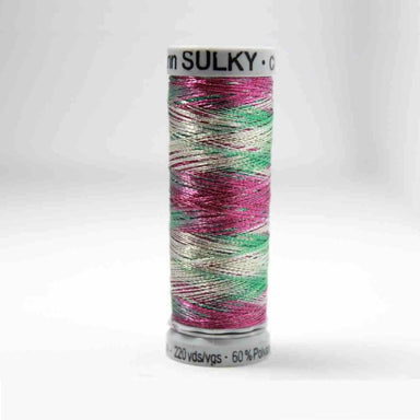 Sulky Metallic Thread - Multi- Silver & Black