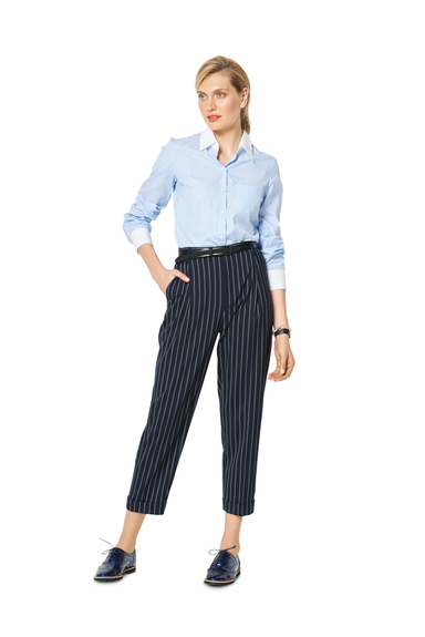 Burda multi size sewing pattern : 6432 Women's Dress Trousers —   - Sewing Supplies