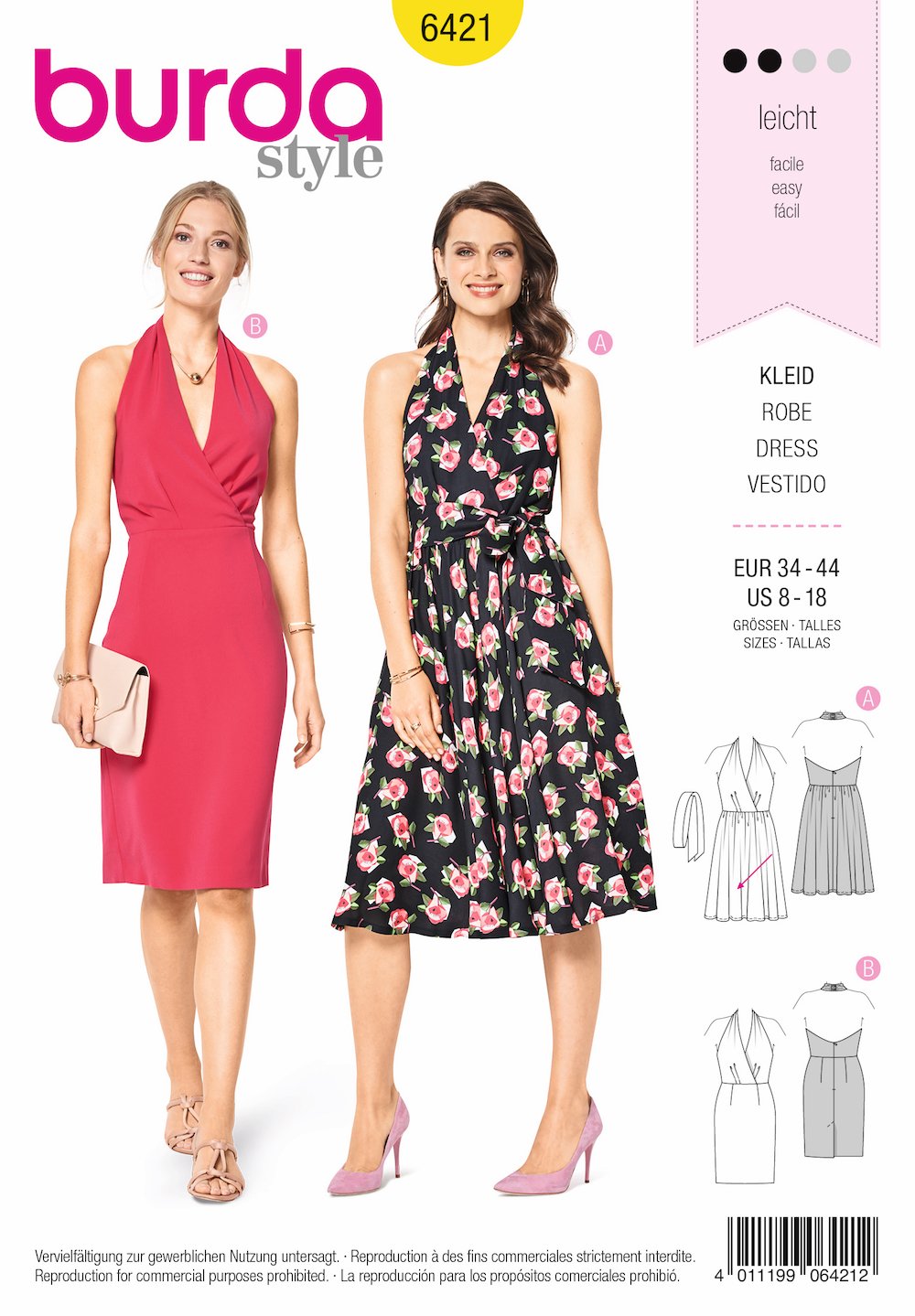 Bd6421 Swing Dress Pattern From Jaycotts Jaycotts Co Uk