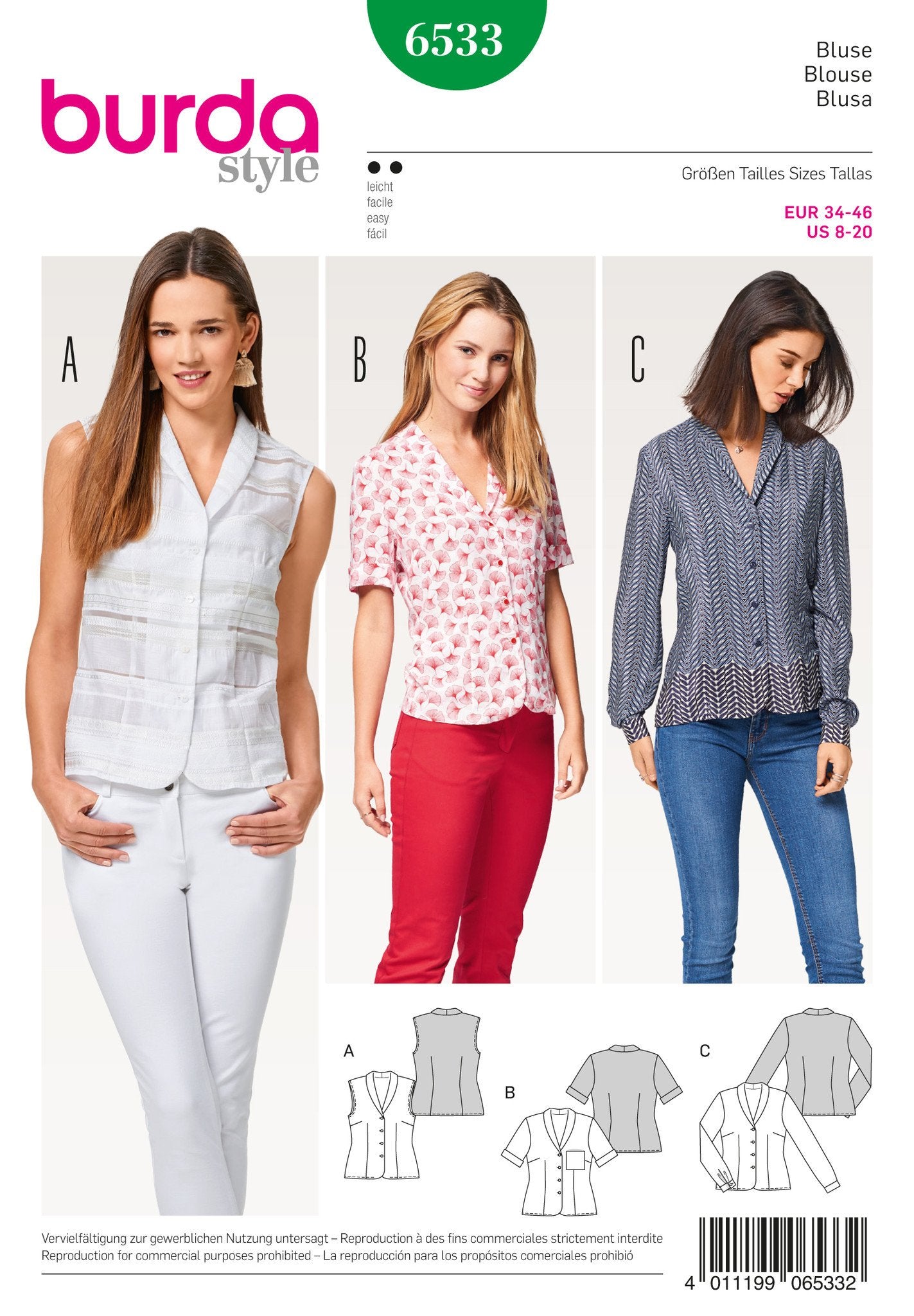 Burda Blouse Pattern Free