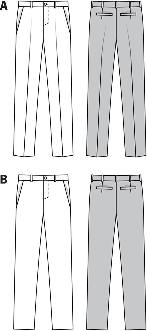 Burda Sewing Pattern: BD6933 Men's Trousers | Average – jaycotts.co.uk ...
