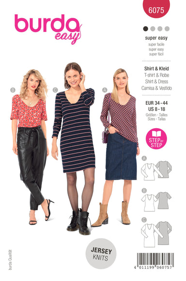 BUR6023  Burda Style Pattern 6023 Misses' Dress and Blouse