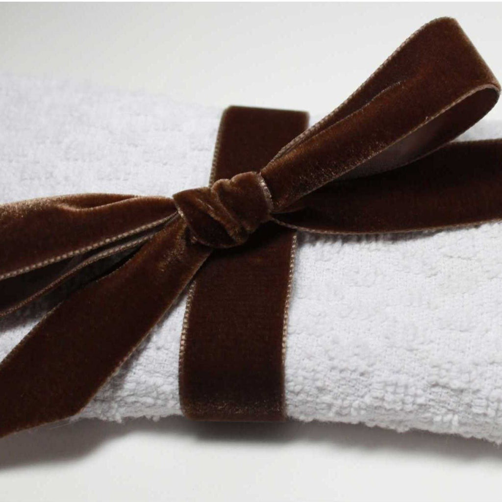 Berisfords Velvet Ribbon, Brown from Jaycotts Sewing Supplies