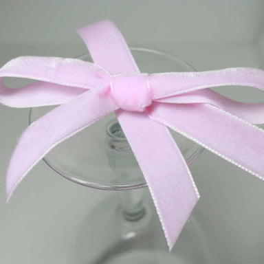 Berisfords Velvet Ribbon in Blush Pink colour —  - Sewing  Supplies