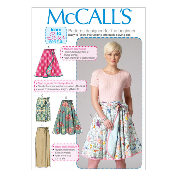 McCall's Pattern: M7129 Misses' Wrap skirts – jaycotts.co.uk - Sewing ...