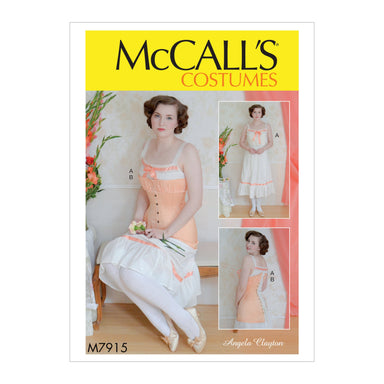 McCalls Costume Sewing Pattern M7398 Womens Bodysuit with Corset Back Tail  Cuffs