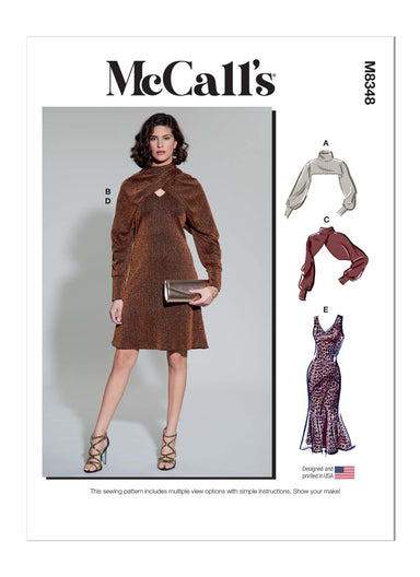 McCall's 8165 #CarmenMcCalls - Misses' Very Loose-fitting V-neck Dresses &  Jumpsuit