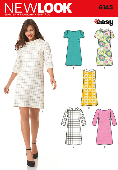 Simplicity New Look Pattern 6096 Misses Dresses with Length and
