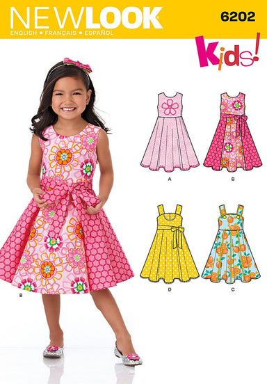  New Look Kids Easy Sewing Pattern 6538 Jersey Knit Leggings &  Dresses : Arts, Crafts & Sewing
