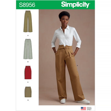 Simplicity 1069 Misses' Wide Leg Pants or Shorts & Skirts in 2 Lengths