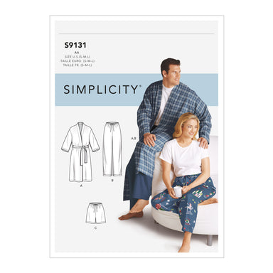Simplicity Pattern: S1562 Child's, Teens' & Adults' Robe & Belt