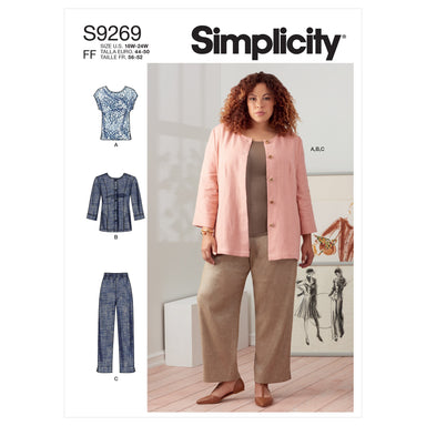 Simplicity 8056 Sewing Pattern, S8056 Amazing Fit Miss & Plus Size Flared  Pants or Shorts, Work Clothes, Work Pants, Size 10-18 